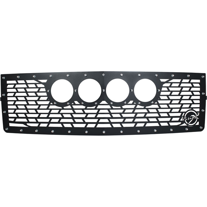 Rejilla Chevy Silverado 1500 Z71 2014-2015 compatible con (4) cañones de luz CG2 de 4.7"