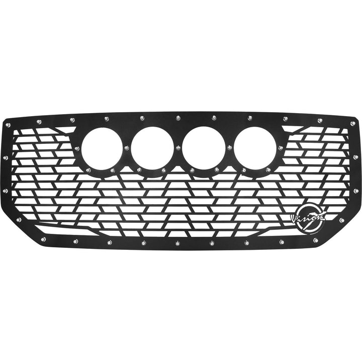 Rejilla GMC Sierra 1500 Cannon CG2 2016-2019 con 4 luces CG2 de 4.5" (2 ópticas y 2 reflectores)