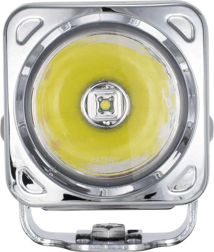 Luz LED de haz cuadrado de 10º Optimus Chrome de 3"