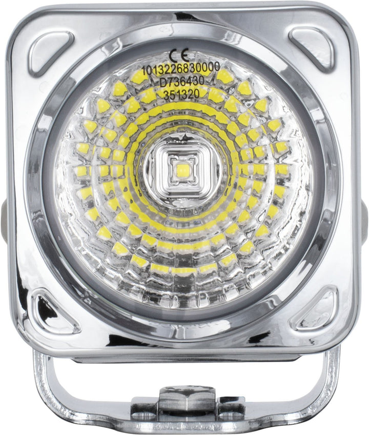 Kit de feu LED carré 20° Optimus Chrome 3"