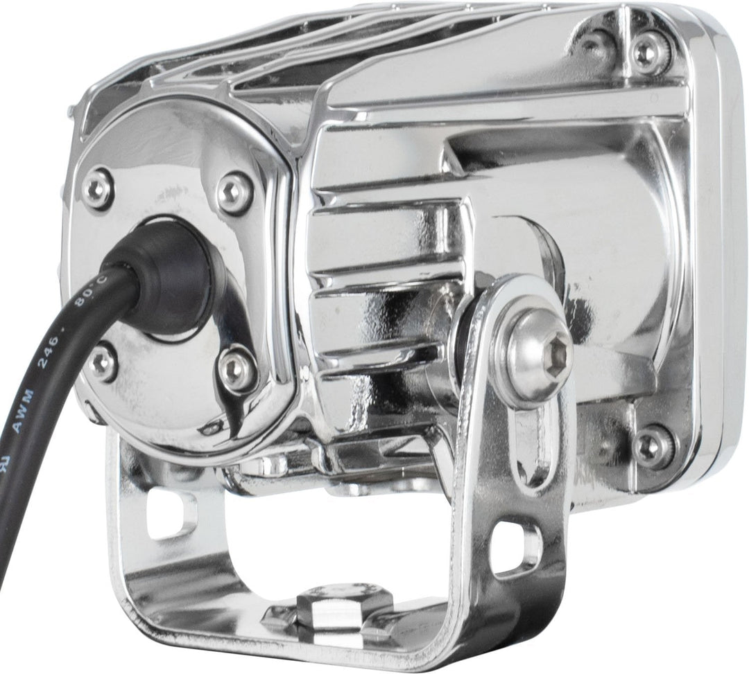Luz LED de haz cuadrado de 60° Optimus Chrome de 3"