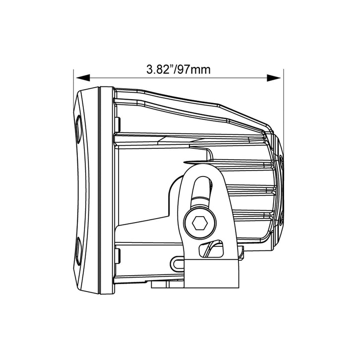 3,7" CG2 Single LED Light Cannon Kit