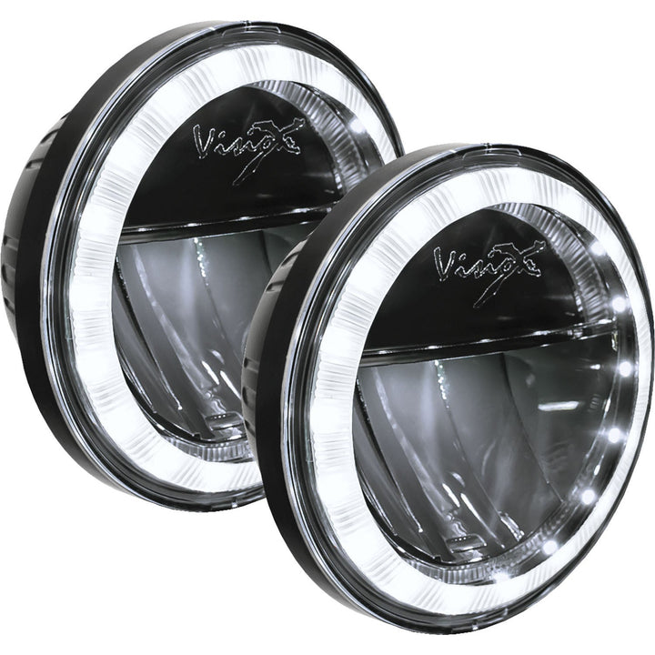 Kit de actualización de halo para lámpara de paso LED XMC de 4.5" | Cromo negro